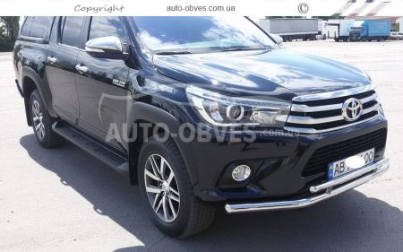 Захист переднього бампера Toyota Hilux 2015-2020 - тип: подвійна труба фото 6