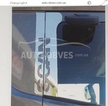 Накладки на дверні стійки та спалку Scania R, S euro 6 2017-... фото 7