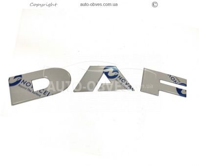 Накладки на літери DAF XF euro 6 - тип: штамповка 3D фото 1