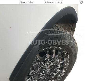 Накладки на арки Fiat Doblo 2006-2012 - тип: 4 шт, черные фото 2