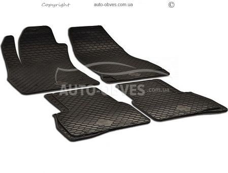 Floor mats rubber Fiat Doblo 2010-2014, 2014-... 4 pcs фото 0