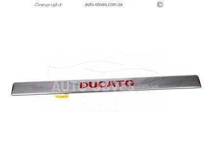 Хром накладка над номером Fiat Ducato 2006-... фото 3