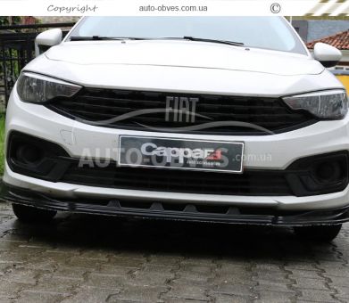 Front lip overlay Fiat Tipo - type: abs photo 2