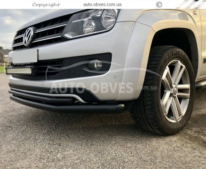 Double arc Volkswagen Amarok 2011-2015 - type: black color фото 3