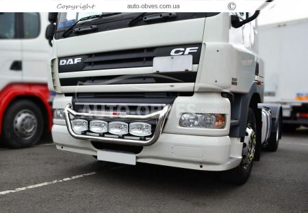 Holder for headlights in the grille DAF CF euro 5 service: installation of diodes фото 3