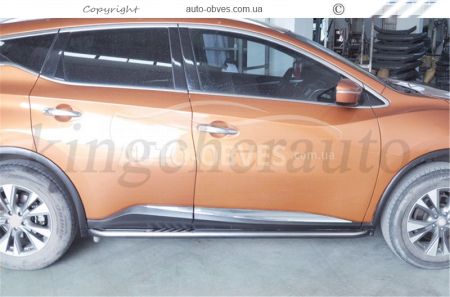 Боковые подножки аналог Nissan Murano 2016-2018 V2 фото 1