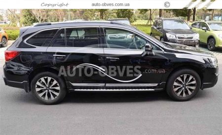 Боковые подножки аналог Subaru Outback 2015-.. фото 2