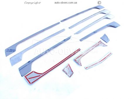 Mercedes-Benz MP4, MP5 grille overlays - type: 3D stamping photo 3
