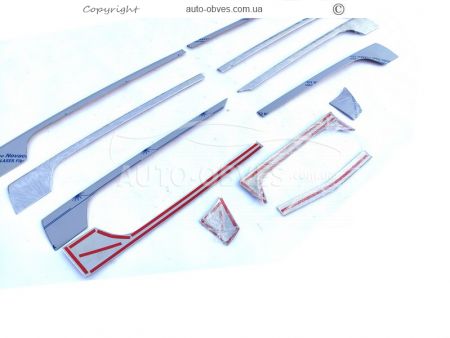 Mercedes-Benz MP4, MP5 grille overlays - type: 3D stamping photo 4