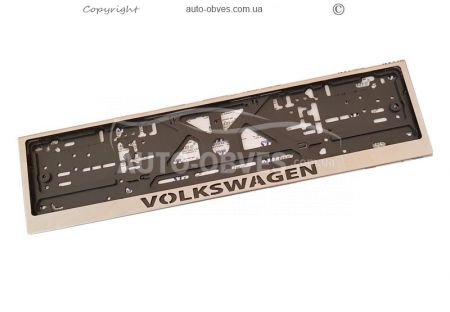 License plate frame for Volkswagen – 1 pc фото 0