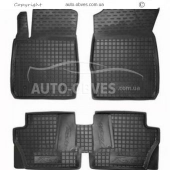Floor mats Ford Fiesta 2013-2017 - type: polyurethane фото 0