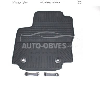 Floor mats original Ford Mondeo 2008-2014 rubber - type: front 2pcs фото 1