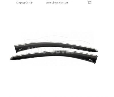 Chrome wind deflectors Ford Connect 2022-… - type: 2 pcs фото 0