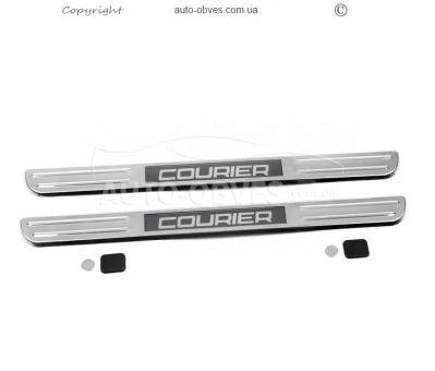 Накладки на дверні пороги Ford Courier 2014-2023 фото 1