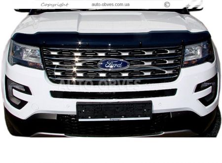 белый дефлектор капота ford explorer 2013