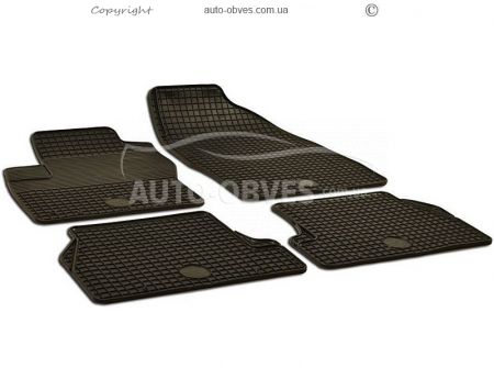 Rubber floor mats Ford C-max 2011-2015, 4 pcs фото 0