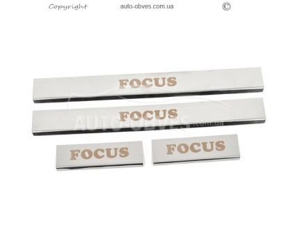 Door sill plates Ford Focus IV 2019-... - type: 4 pcs photo 1