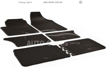 Rubber floor mats VW Sharan 1997-2010, 6 pcs фото 0