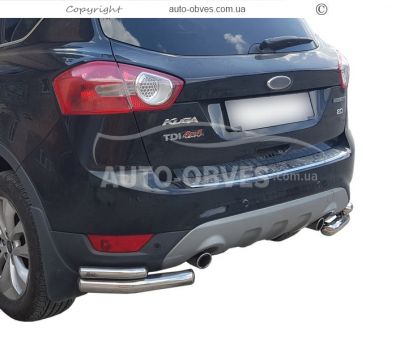 Защита заднего бампера Ford Kuga 2009-2012 - тип: двойные углы фото 0