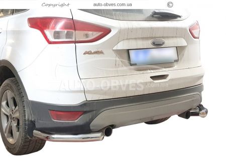 Rear bumper protection Ford Kuga 2017-2020 - type: single corners фото 0