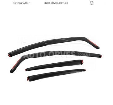 Insert wind deflectors Ford Fusion 2012-2017-... - type: 4 pcs sd фото 1