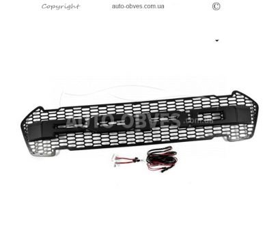 Передня решітка Ford Ranger - 2015-2022 чорний led фото 3