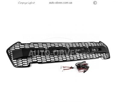 Передня решітка Ford Ranger - 2015-2022 чорний led фото 1