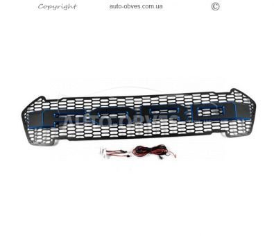 Front grille Ford Ranger - 2015-2022 blue led фото 3