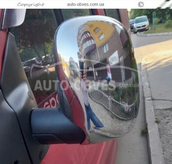 Накладки на зеркала Ford Transit 1991-2000 - нержавейка фото 4