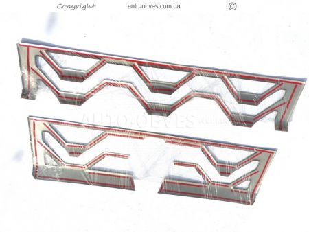 Накладки на решетку Renault C-Truck - тип: штамповка 3D фото 4