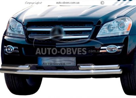 Front roll bar Mercedes GL X164 - type: with additional tubes фото 0