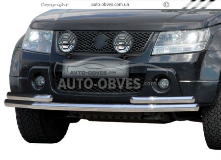 Front arch Suzuki Grand Vitara 2006-2011 - type: with additional pipes фото 0