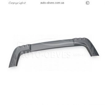 Cover on the front bumper Renault Duster 2010-2017 - type: abs gray U-type фото 2