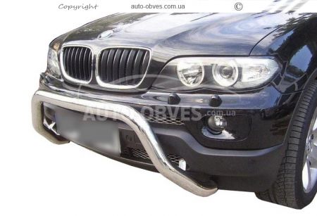 Защита переднего бампера BMW X5 E53 - тип: модельное изделие фото 0