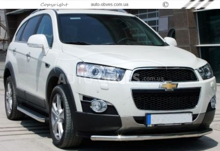 Боковые подножки Chevrolet Captiva 2011-2020 - style: Voyager фото 3