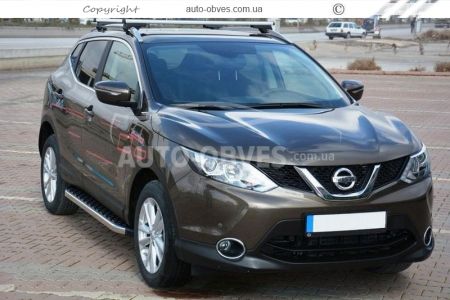 Боковые подножки Nissan Qashqai 2021 - ... - style: Voyager фото 3