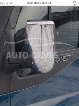 Covers for mirrors Ford Transit stainless steel фото 3