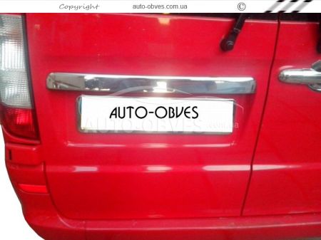 Escutcheon over license plate Mercedes Vito, Viano, for hinged doors фото 1