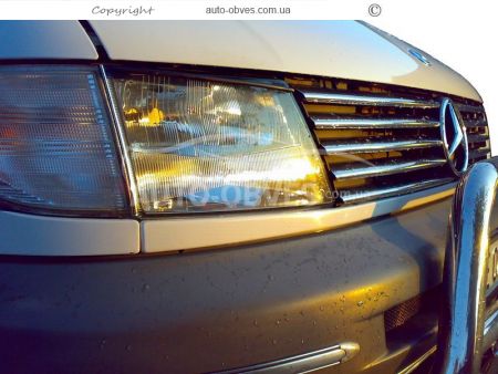 Mercedes Vito grille trims, stainless steel фото 2