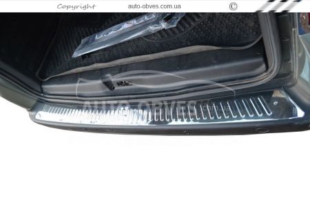 Накладка на задний бампер Citroen Berlingo нержавейка фото 1
