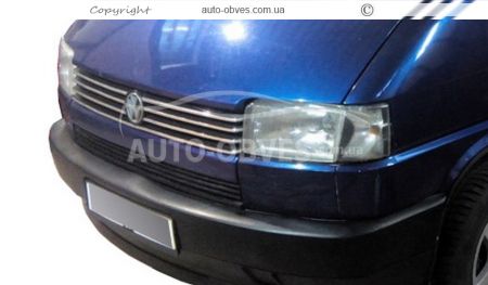 Накладки на решетку радиатора Volkswagen T4 1996-1999 прямой капот фото 3