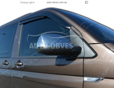 Covers for mirrors Volkswagen Transporter T6 stainless steel фото 3
