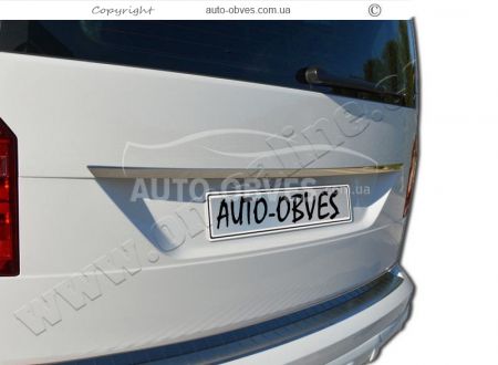 Накладка над номером VW Caddy 2015-2020 фото 1