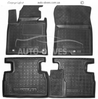 Rugs Hyundai Santa Fe 2017-... 5 seats - type: polyurethane фото 0