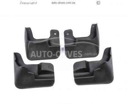 Mud flaps model Hyundai Accent 2000-2006 - type: set 4 pieces фото 1