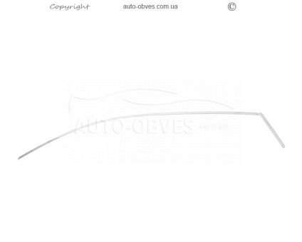 Окантовка вікон верхня Hyundai Bayon - тип: 6 шт нержавійка фото 2