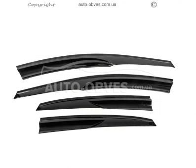 Window deflectors Hyundai I30 2012-2016 hb - type: 4 pcs, sunplex sport фото 1