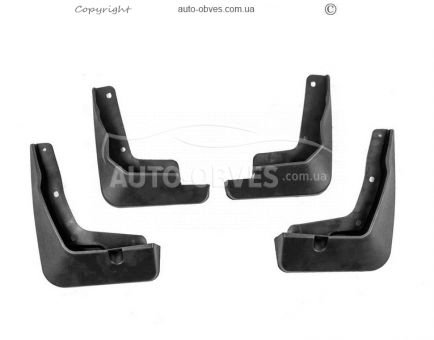 Model mudguards Hyundai Kona 2017-2023 - type: 4 pcs for gasoline cars фото 2