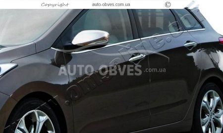 Covers for mirrors with a cutout for turn signal Hyundai i30 фото 3