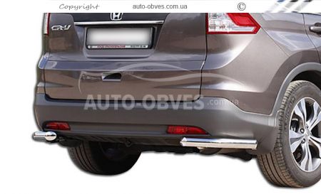 Rear bumper protection Honda CRV 2013-2016 - type: single corners фото 0